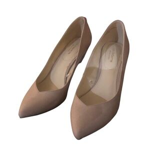 Liz Claiborne Haslett Nude Faux Suede Women's Pumps Sz 8.5